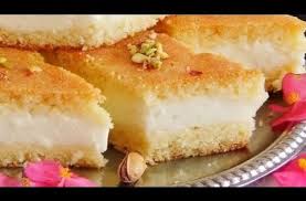 بسبوسه بالكريمه وجوز الهند خطيره حلويات رمضان Basboussa La Crema Youtube In 2020 Desserts Food Vanilla Cake