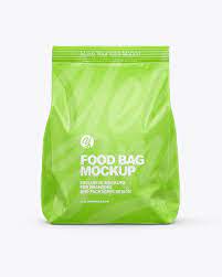 Download Kraft Food Bag Mockup Front View In Bag Sack Mockups On Yellow Images Object Mockups