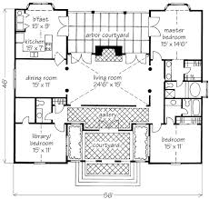 Classic Villa Courtyard David Sulivan Southern Living House Plans In 2020 Basement House Plans Southern Living House Plans House Plans