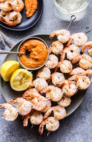 To make life extra easy i love to buy peeled, deveined, and cooked shrimp. Grilled Shrimp With Romesco Sauce Recipe Runner