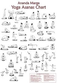 ananda marga yoga asanas chart a diagram quizlet