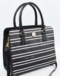 Black And White Striped Purse Tommy Hilfiger Black White Striped Triple Entry Lrg Satchel Crossbody Bag Purse 8763489711 Ebay In 2020 Crossbody Bag Handbag Shopping Large Crossbody Bags