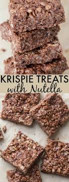 Though We Enjoy Making Classic Rice Krispies Treats These Hazelnut Soft Krispies A Nutella Rice Krispie Treats Rice Krispy Treats Recipe Krispie Treats Recipe