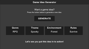 Gigster randomized game idea generator 🆓; Video Game Idea Generator For Android Apk Download