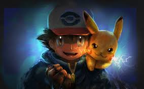 Download Wallpapers Ash Ketchum Pikachu Art Ash Pokemon Besthqwallpapers Com Pikachu Art Pikachu Wallpaper Cute Pokemon Wallpaper