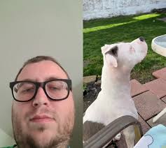 duet with @tuckerthepity #pitbull #white #whitestone #path #glasses...