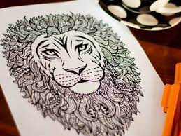 The three are happy that together they can enjoy the beautiful weather and the flowers. Adult Coloring Intricate Lion Coloring Page A4 Digital Download Printable Pdf Teaching Resources