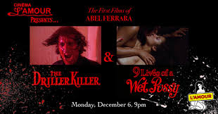 Cinéma LAmour ❤️ on X: The Cinema Lamour is proud to present the first  two films of director Abel Ferrara: the grindhouse classic THE DRILLER  KILLER and his rarely-seen first film, the