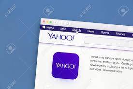 yahoo website on a computer screen yahoo is a multinational internet corporation globally known for its web portal search engine yahoo search and