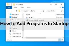 This apparently does not work anymore. Tutorial On How To Add Programs To Startup In Windows 10