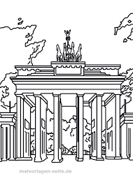 Malvorlage Brandenburger Tor Sehenswurdigkeiten Malvorlagen Vorlagen Ausmalen