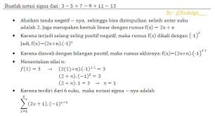 Jan 25, 2014 · soal dan pembahasan nilai dan vektor eigen suatu matriks perhatikan gambar di bawah ini: Soal Dan Pembahasan Notasi Sigma 1 5 Istana Mengajar