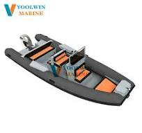 Rhib 660 6.6m Hypalon Orca Aluminum Hull Deep V Semi-Rigid Inflatable  Hypalon Rib Boat 680