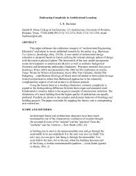 We did not find results for: Pdf Embracing Complexity In Architectural Learning 2012 Leonard R Bachman Academia Edu