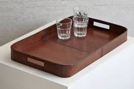 Choose from contactless same day delivery, drive up and more. Leather Serving Tray Bar Tray Large Ottoman Tray Candle And Blue
