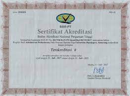 Sekolah vokasi undip dan akreditasinya. Akreditasi Sekolah Vokasi Undip