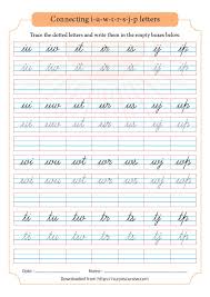 It consists of 27 letters (22 consonants and 5 vowels). Practice Connecting I U W T R S J P Letters As 2 Letter Words Suryascursive Com