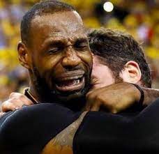 Police at the warriors parade trolled lebron james with a crying face cutout. Crying Lebron Know Your Meme