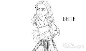We all like to watch this beautiful love story of belle and gaston. Say Bonjour To These Beauty And The Beast Coloring Pages D23