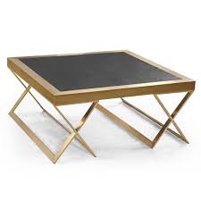 Save on stylish modern coffee tables from armen living. Armen Living Jasper Gold And Black Modern Coffee Table