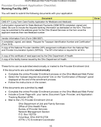 ohio medicaid web portal enrolling provider checklists by