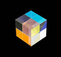 Divisor de Feixe de Combinação personalizada Cubo De Vidro De Cristal  Colorido RGB Prisma