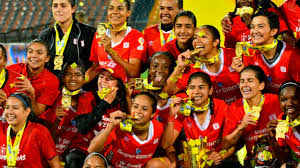 Atlético huila (campeón defensor), américa de cali (campeón liga águila. En Video America De Cali Se Corono Campeon De La Liga Femenina