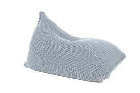 Chocs bean bag in cream bean bag, wool, woollen, wool bean bag, woollen bean bag, beanbag, squishy, marshmallow, chocs, knit, knitted, knitted. Knitted Woolen Bean Bag Grey Designerbox