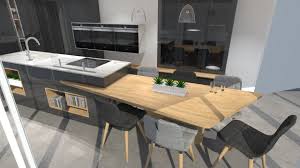 Cuisine Moderne Avec Table Ilot Design 1 Cuisine Moderne Cuisine Moderne Design Table De Cuisine Moderne
