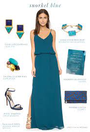 Dark Turquoise Maxi Dress Snorkel Blue Wedding Style Beach Wedding Guest Dress Wedding Guest Outfit Summer Wedding Guest Dress Summer