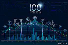 Ico Initial Coin Offering Digital Electronic Binary Money