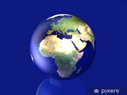 Fotomural Gläserner Globus - Europa, África • Pixers® - Vivimos para cambiar