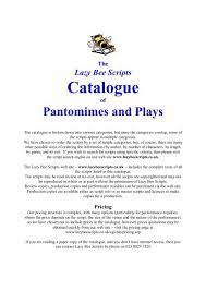 Maybe you would like to learn more about one of these? The Lazy Bee Scripts Catalogue Of Pantomimes And Plays