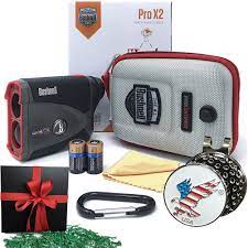 Bushnell Gift Pack Pro X2 Golf Laser Rangefinder Includes Golf Rangefinder Slope And Nonslope Function With Carryin Golf Range Finders Case Custom Rangefinder