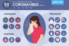 Download Corona Virus Flat Vector Icons Graphic By Jumboicons Creative Fabrica SVG Cut Files