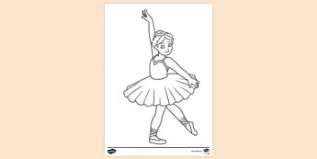 This fun coloring page features a fairy dancing through a field of tulips. Free Fairy Ballerina Colouring Sheet Colouring Sheets