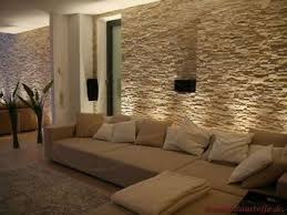 Oturma Odasi Tas Duvar Krem Model Home House Interior Stone Walls Interior