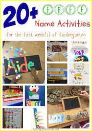 20 Free Name Activities For The First Week Of Kindergarten