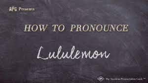 Anonymous wrote:funny this came up. How To Pronounce Lululemon Youtube