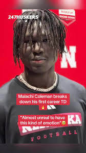 Malachi Coleman couldn’t stop smiling after his first career TD. No one  deserves it more. #gbr #huskers #fyp #collegefootball #nebraskafootball  #bigten