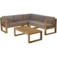 82 x 35 x 70 cm• garantie 2 ans. Salon De Jardin Minorque Table Basse Teck Canape D Angle 5 Places Salon De Jardin Pas Cher