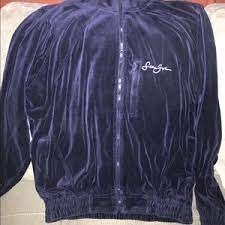 Sean John Other Mens Sean John Velour Sweatsuit Navy Blue Poshmark