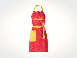 Free Chef Kitchen Apron Mockup Psd