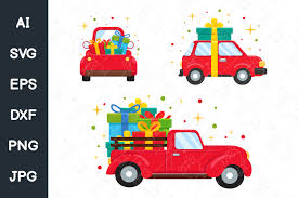 Cozy coupe clipart free download! Red Christmas Car Carrying Gift Boxes Graphic By Crstocker Creative Fabrica