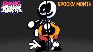 This week you will have to fight against a mushroom, which has a straight, sharp hat and which turns out to be very good at rap rhythms. The Real Skid N Pump Spooky Month Friday Night Funkin Mods