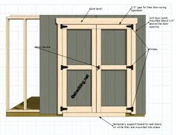 Use this method to build your shed doors if you are siding your walls before standing them up. Shed Doors And Easy Ways To Build Them