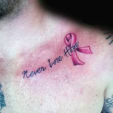 Cancer ribbon tattoo on the upper chest brings the dire moments. Top 71 Cancer Ribbon Tattoo Ideas 2021 Inspiration Guide