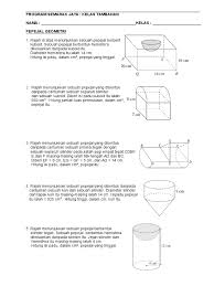 Luas alas prisma segi lima yang beraturan adalah 1,27 x rusuk alas x rusuk alasluas permukaan(2 x luas alas) +(keliling alas x tinggi prisma). Pepejal Geometri Pdf