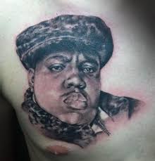 So we've definitely seen rappers with clear and known tattooes like for example 2pac & eminem, and i was wondering if biggie smalls ever had a tattoo on his body. The Notorious B I G Biggie Tattoo By Pony Lawson By Ponylawson On Deviantart