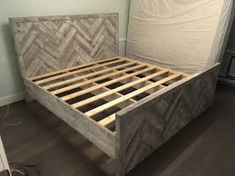 Shop this collection (75) $ 183 08 $ 228.85. Reclaimed Barn Wood Herringbone King Size Bed Frame Queen Size Bed Frame Diy Tufted Bed Frame Diy King Size Bed Frame Diy